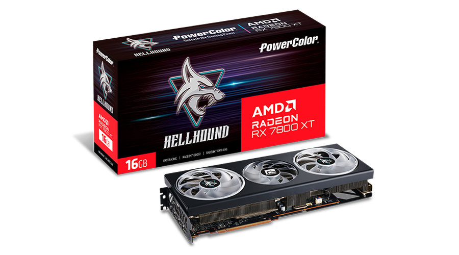 PowerColor - Gráfica PowerColor Radeon RX 7800 XT Hellhound OC 16GB GDDR6