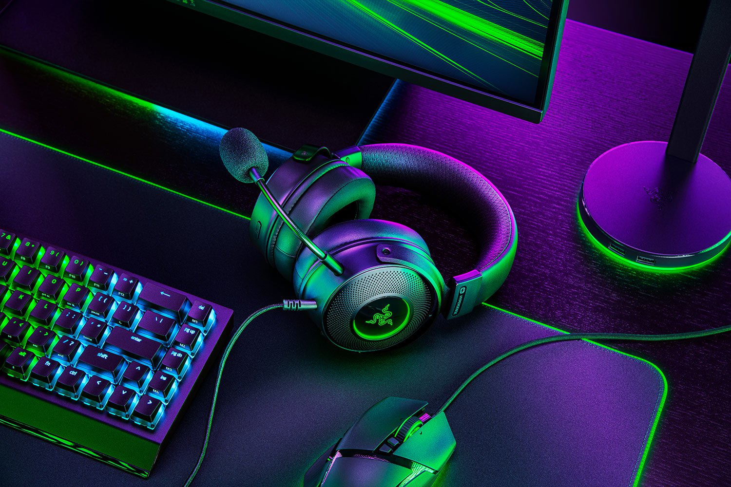Razer - Headset Razer Kraken V3 HyperSense 7.1