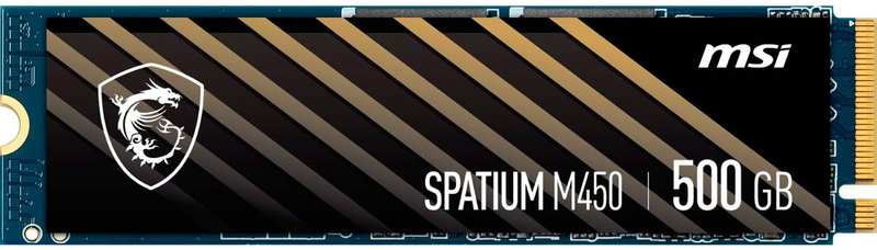MSI - SSD MSI SPATIUM M450 500GB Gen4 M.2 NVMe (3600/2300MB/s)