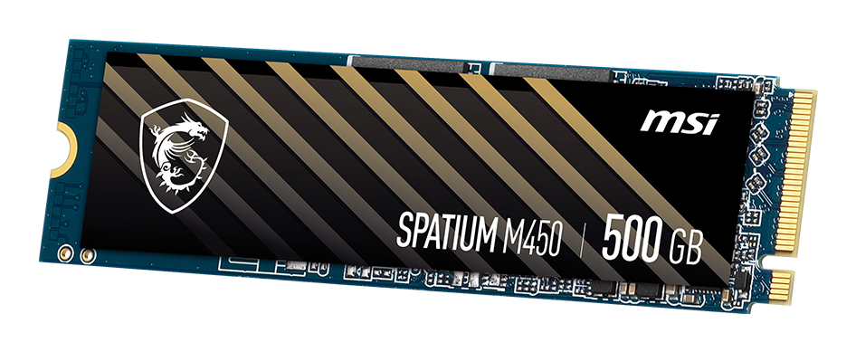 MSI - SSD MSI SPATIUM M450 500GB Gen4 M.2 NVMe V1 (3000/2000MB/s)