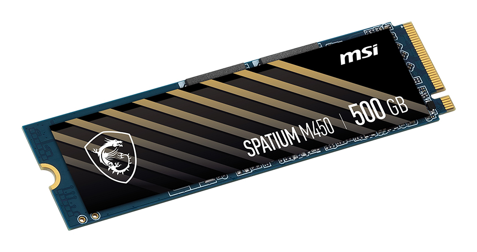 MSI - SSD MSI SPATIUM M450 500GB Gen4 M.2 NVMe V1 (3000/2000MB/s)