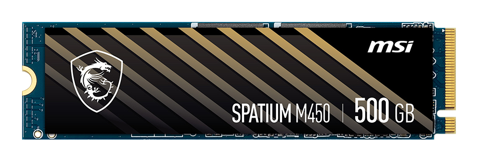 MSI - SSD MSI SPATIUM M450 500GB Gen4 M.2 NVMe V1 (3000/2000MB/s)