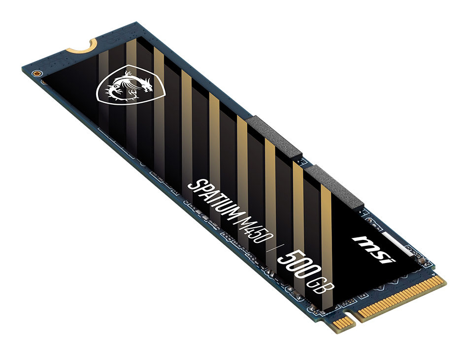 MSI - SSD MSI SPATIUM M450 500GB Gen4 M.2 NVMe V1 (3000/2000MB/s)