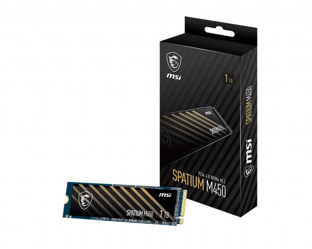 Picture of Picture of SSD MSI SPATIUM M450 1TB Gen4 M.2 NVMe V1 (3400/2400MB/s)