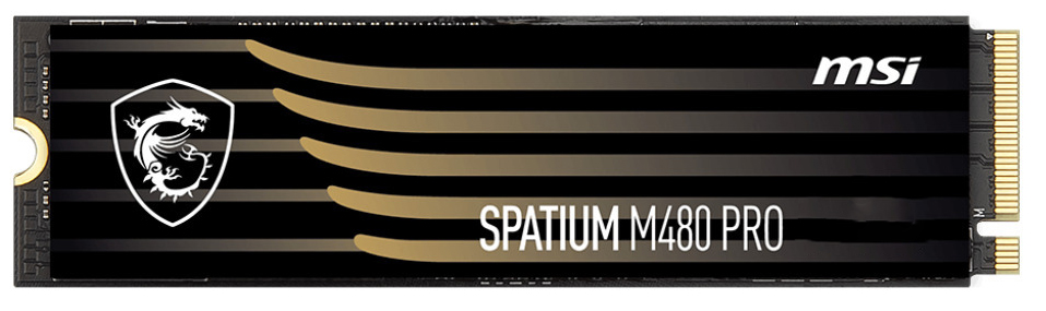 Picture of Picture of SSD MSI SPATIUM M480 PRO 1TB Gen4 M.2 NVMe (7400/6000MB/s)