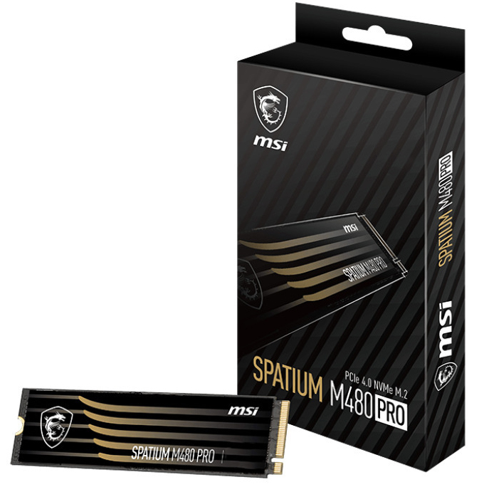 Picture of Picture of SSD MSI SPATIUM M480 PRO 1TB Gen4 M.2 NVMe (7400/6000MB/s)