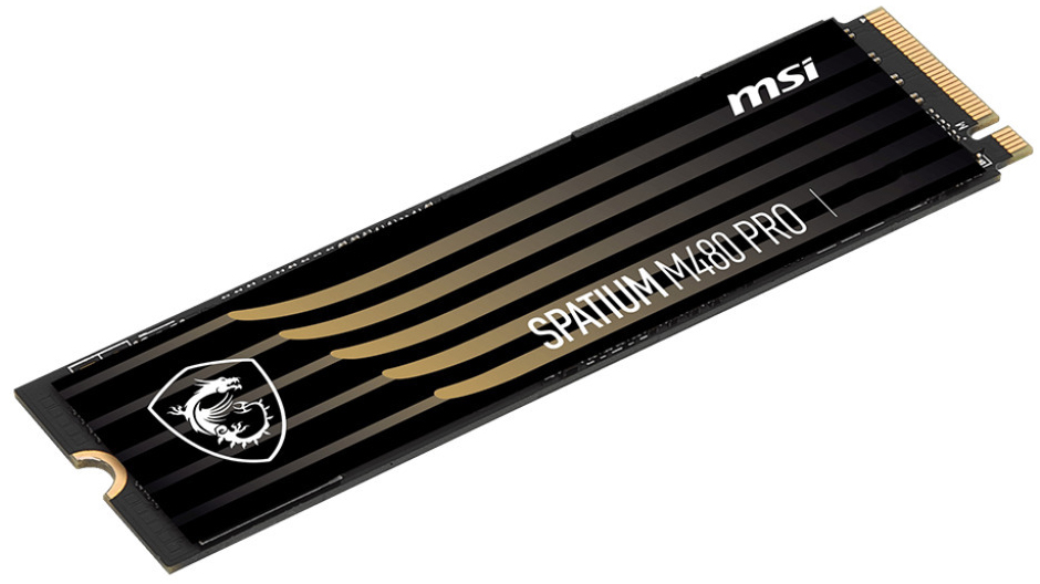 MSI - SSD MSI SPATIUM M480 PRO 1TB Gen4 M.2 NVMe (7400/6000MB/s)