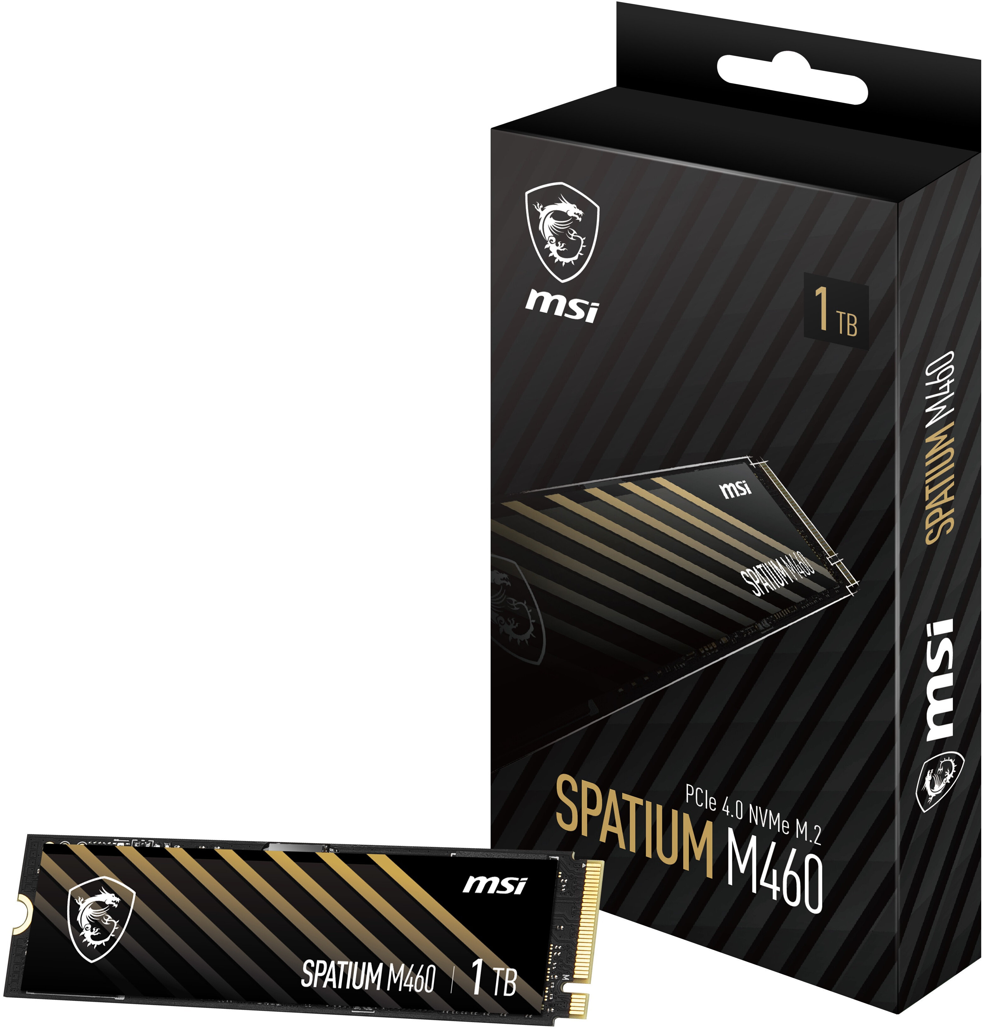 MSI - SSD MSI SPATIUM M460 1TB Gen4 M.2 NVMe (5000/4500MB/s)