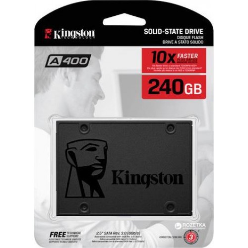 Kingston - SSD Kingston A400 240GB SATA III (500/350MB/s)