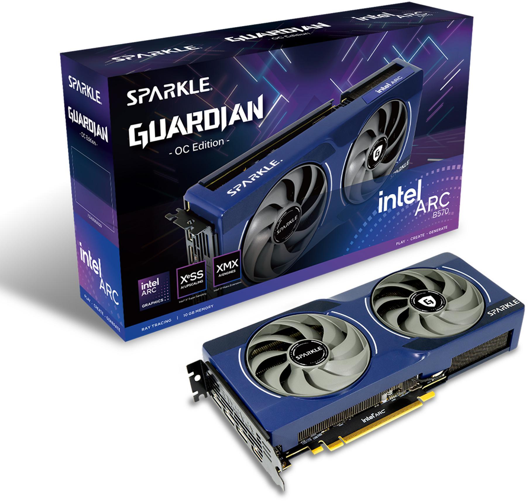 Sparkle - Gráfica Sparkle Intel ARC B570 Guardian OC 10GB GDDR6