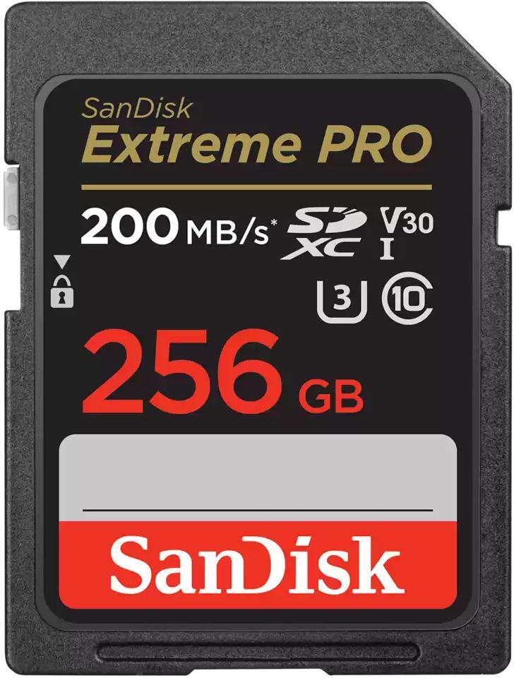 Picture of Picture of Cartão SanDisk Extreme Pro SDXC UHS-I C10 U3 V30 256GB