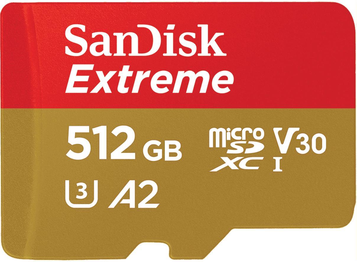 Picture of Picture of Cartão SanDisk Extreme MicroSDXC UHS-I C10 A2 U3 V30 512GB