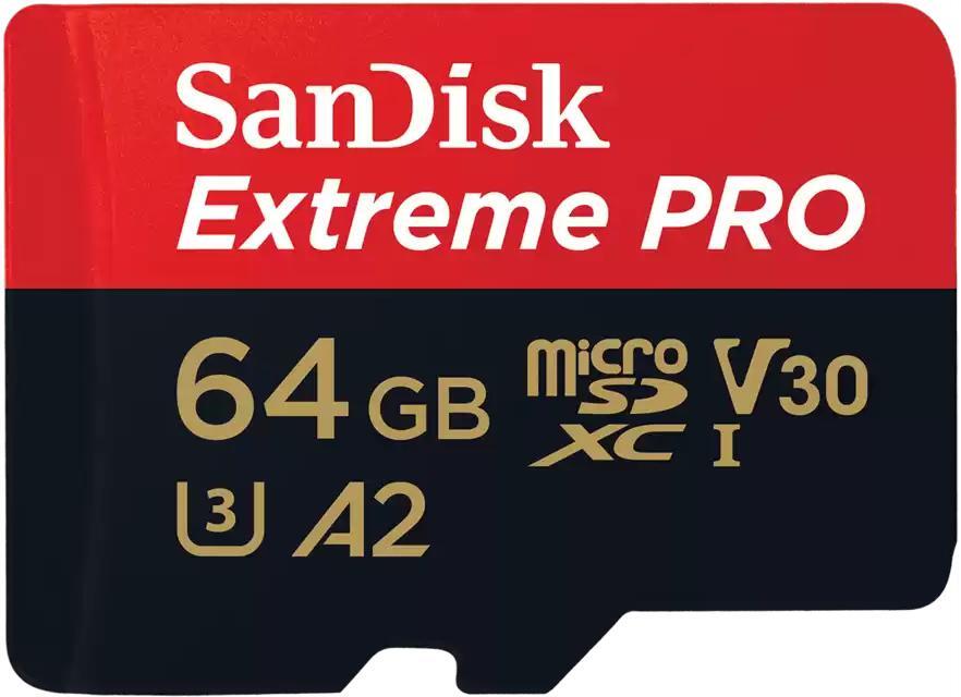 Picture of Picture of Cartão SanDisk Extreme Pro MicroSDHC/SDXC UHS-I U3 V30 64GB