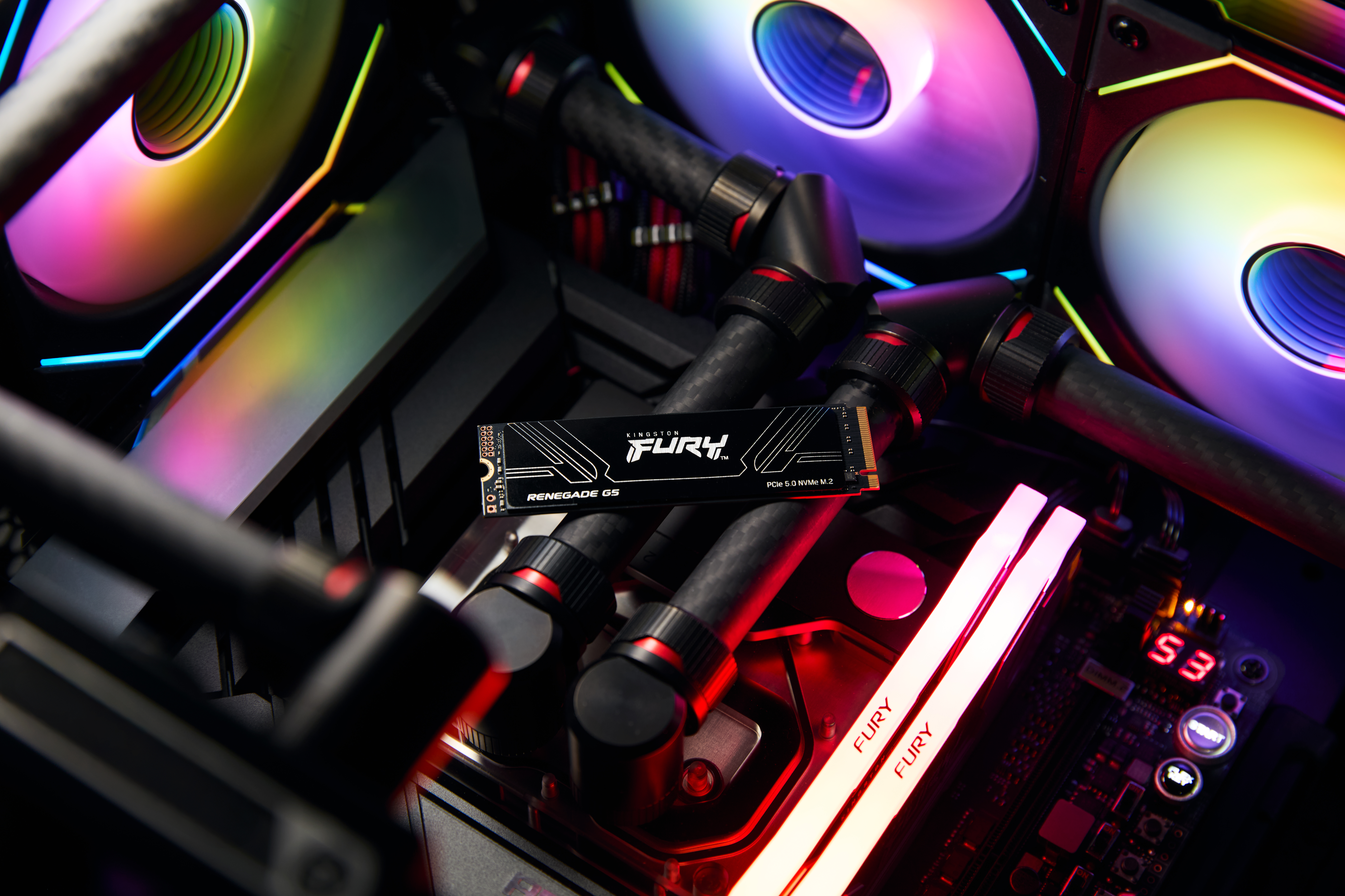 Kingston - SSD Kingston Fury Renegade G5 1TB Gen5 M.2 NVMe 2280 (14200/11000MB/s)