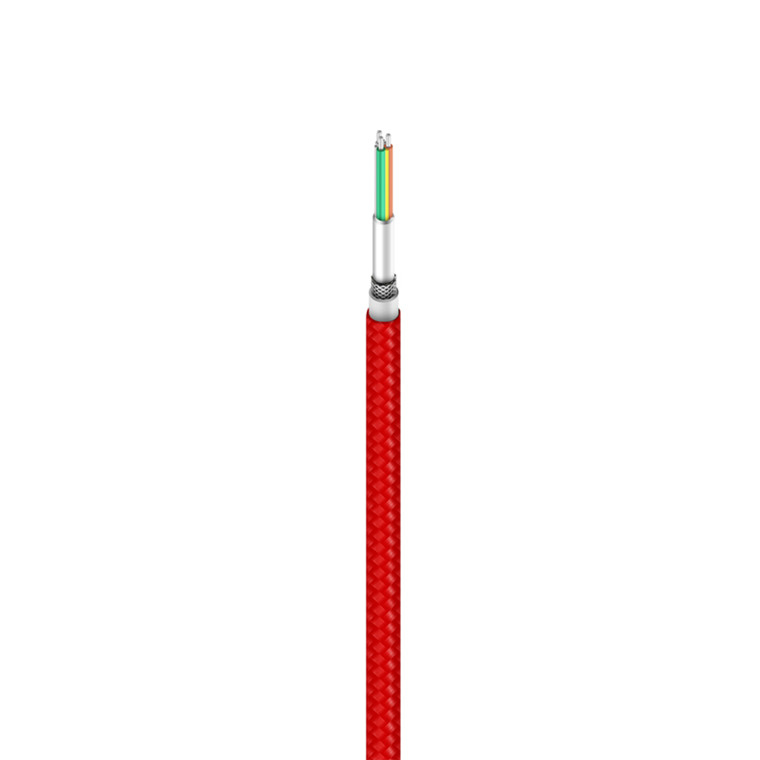 Xiaomi - Cabo Xiaomi Mi Braided USB 3.0 a USB Tipo C Vermelho 1M