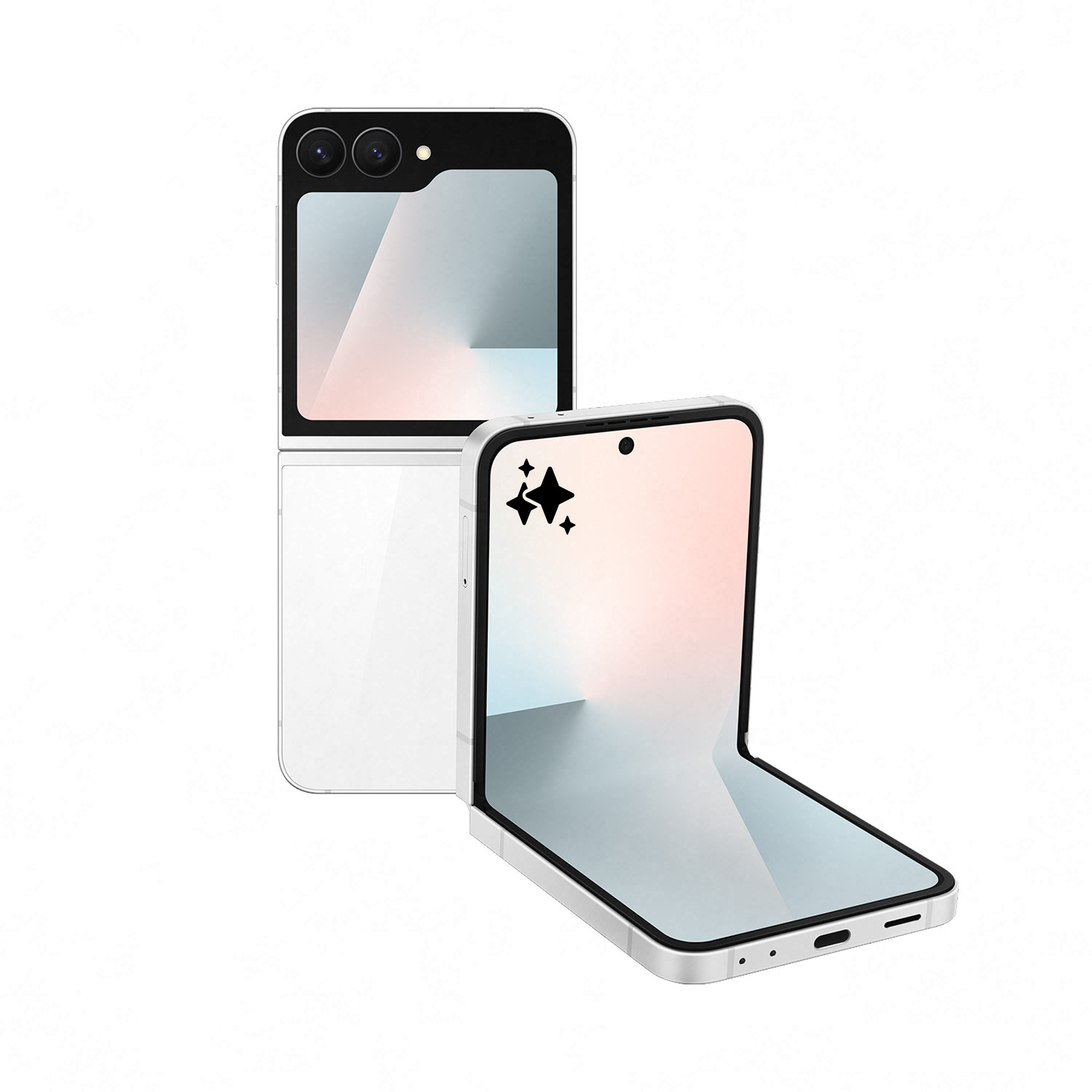 Samsung - Smartphone Samsung Galaxy Z Flip 7 FE 5G 6.7" (12 /256GB) 120Hz Branco