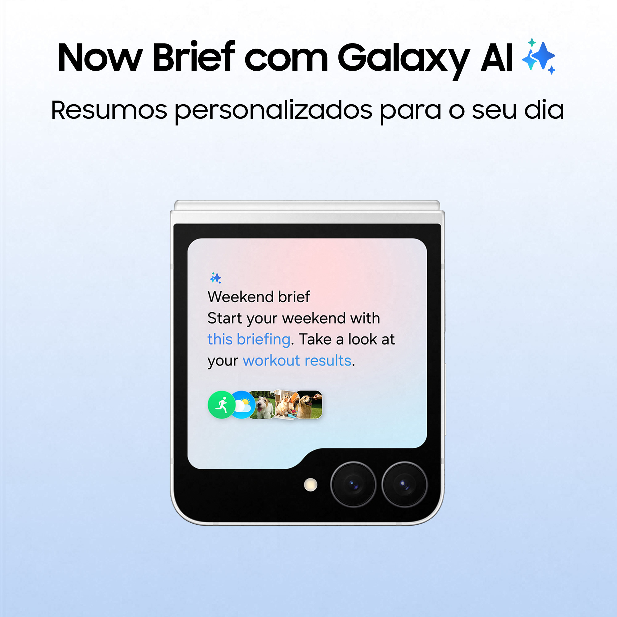 Samsung - Smartphone Samsung Galaxy Z Flip 7 FE 5G 6.7" (12 /256GB) 120Hz Branco