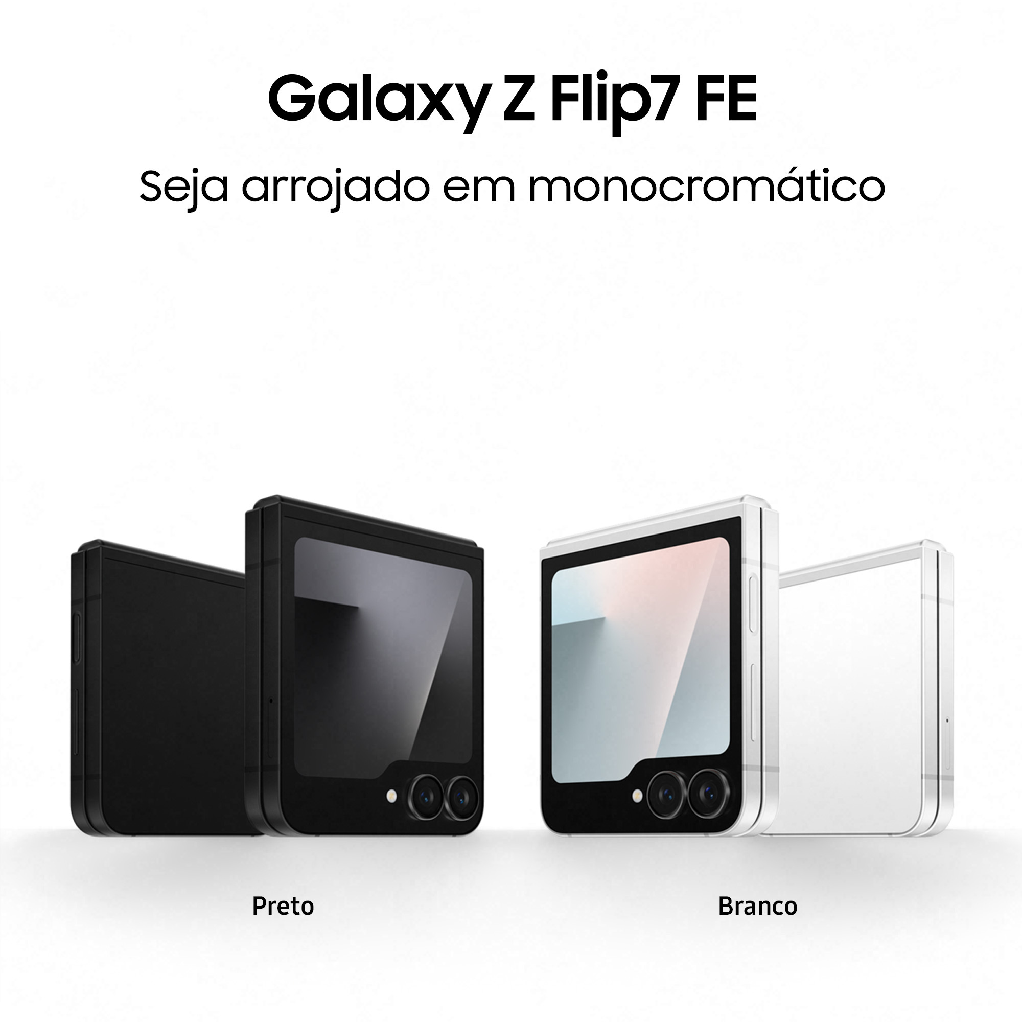 Samsung - Smartphone Samsung Galaxy Z Flip 7 FE 5G 6.7" (12 /256GB) 120Hz Branco