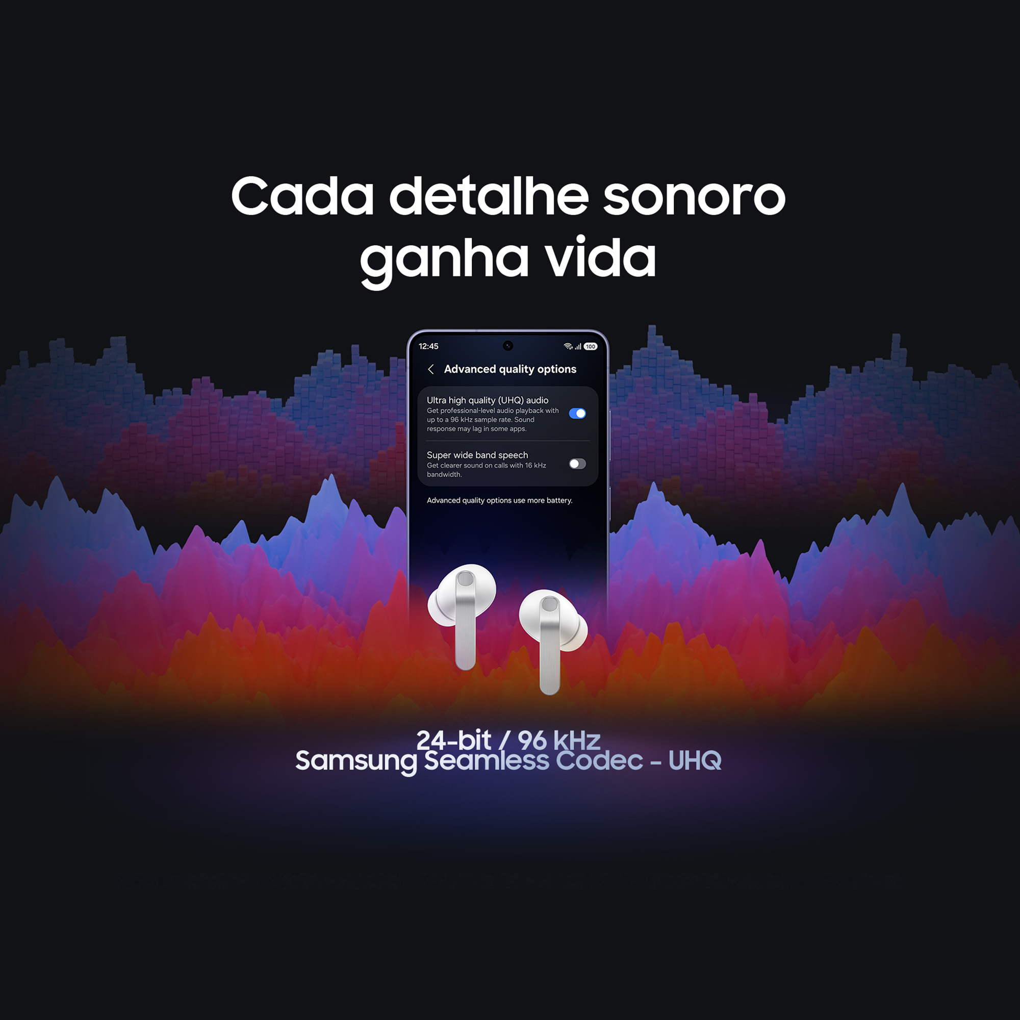 Samsung - Earbuds Samsung Galaxy Buds 4 Pro Bluetooth Preto