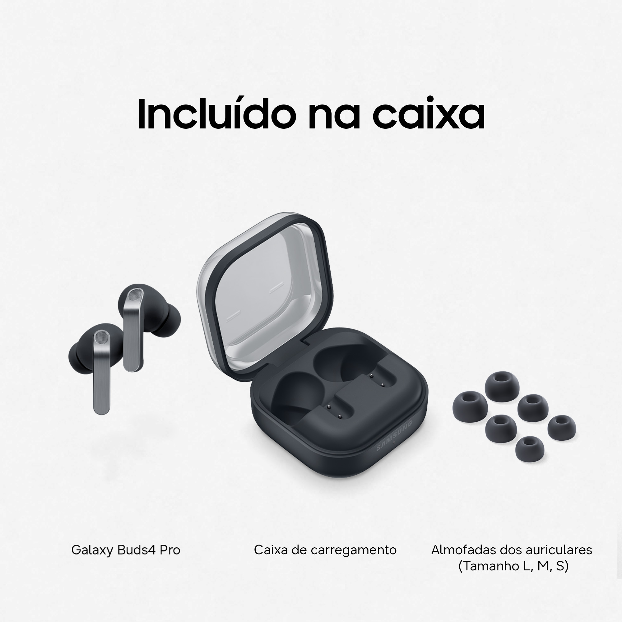 Samsung - Earbuds Samsung Galaxy Buds 4 Pro Bluetooth Preto