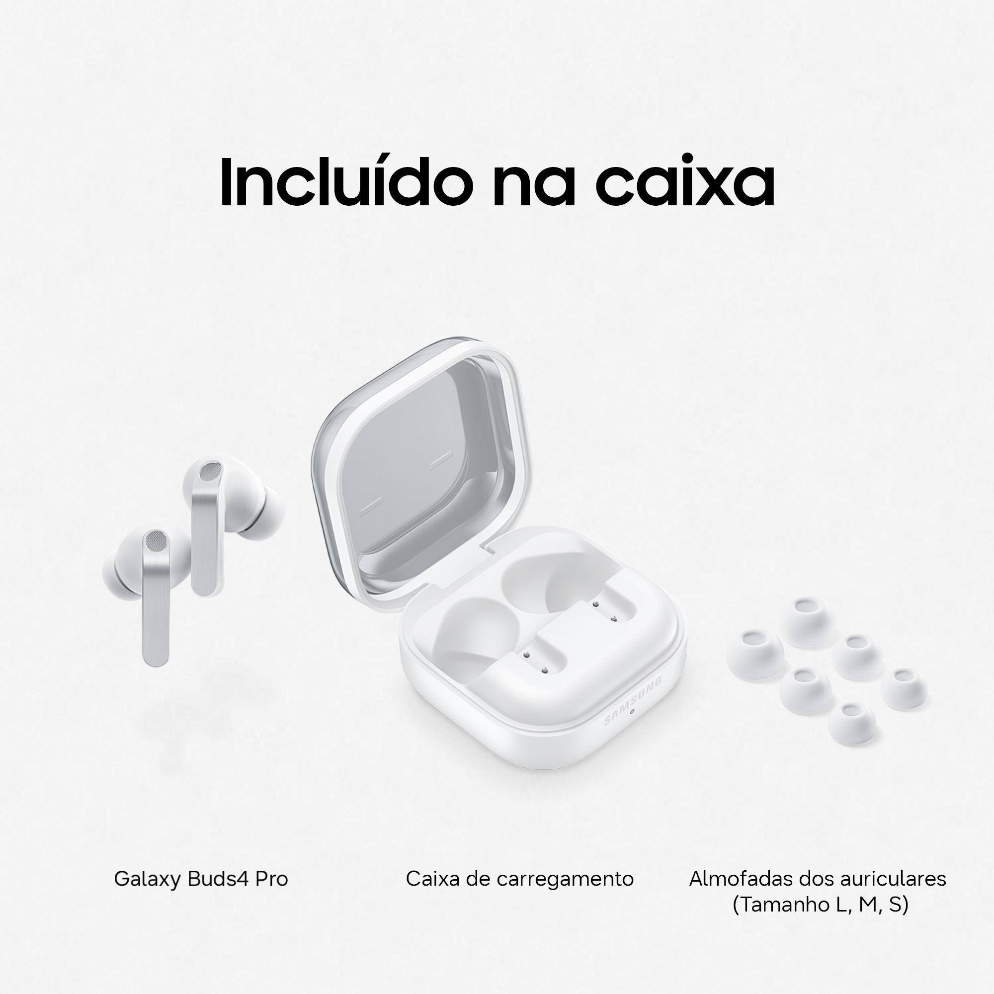 Samsung - Earbuds Samsung Galaxy Buds 4 Pro Bluetooth Branco