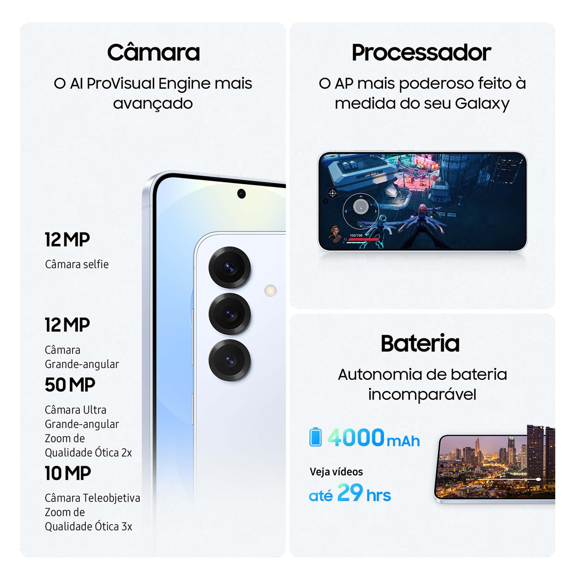 Samsung - Smartphone Samsung Galaxy S25 6.2" (12 / 256GB) 120Hz Cinza