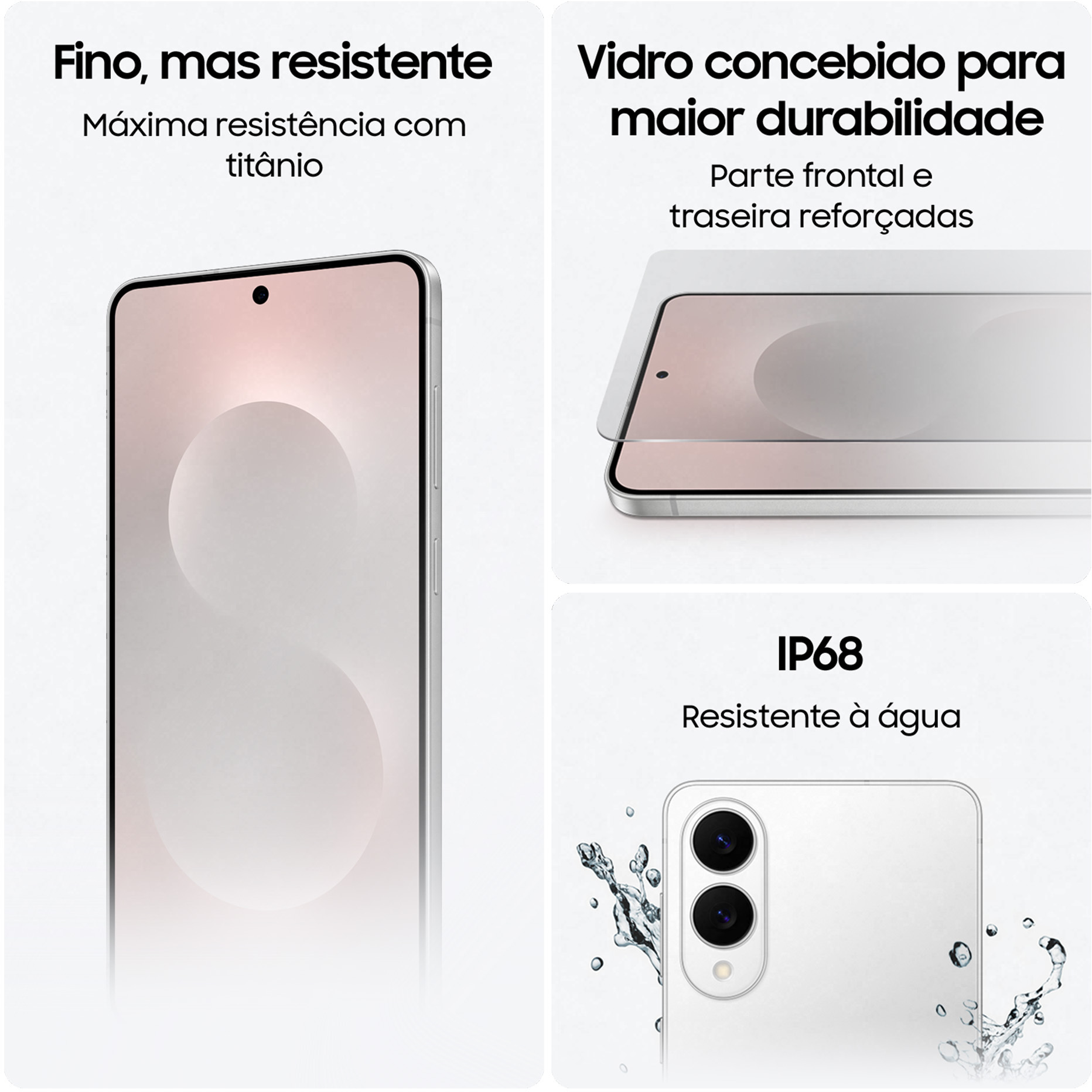 Samsung - Smartphone Samsung Galaxy S25 Edge  6.7" (12 / 256GB) 120Hz Prateado Titânio