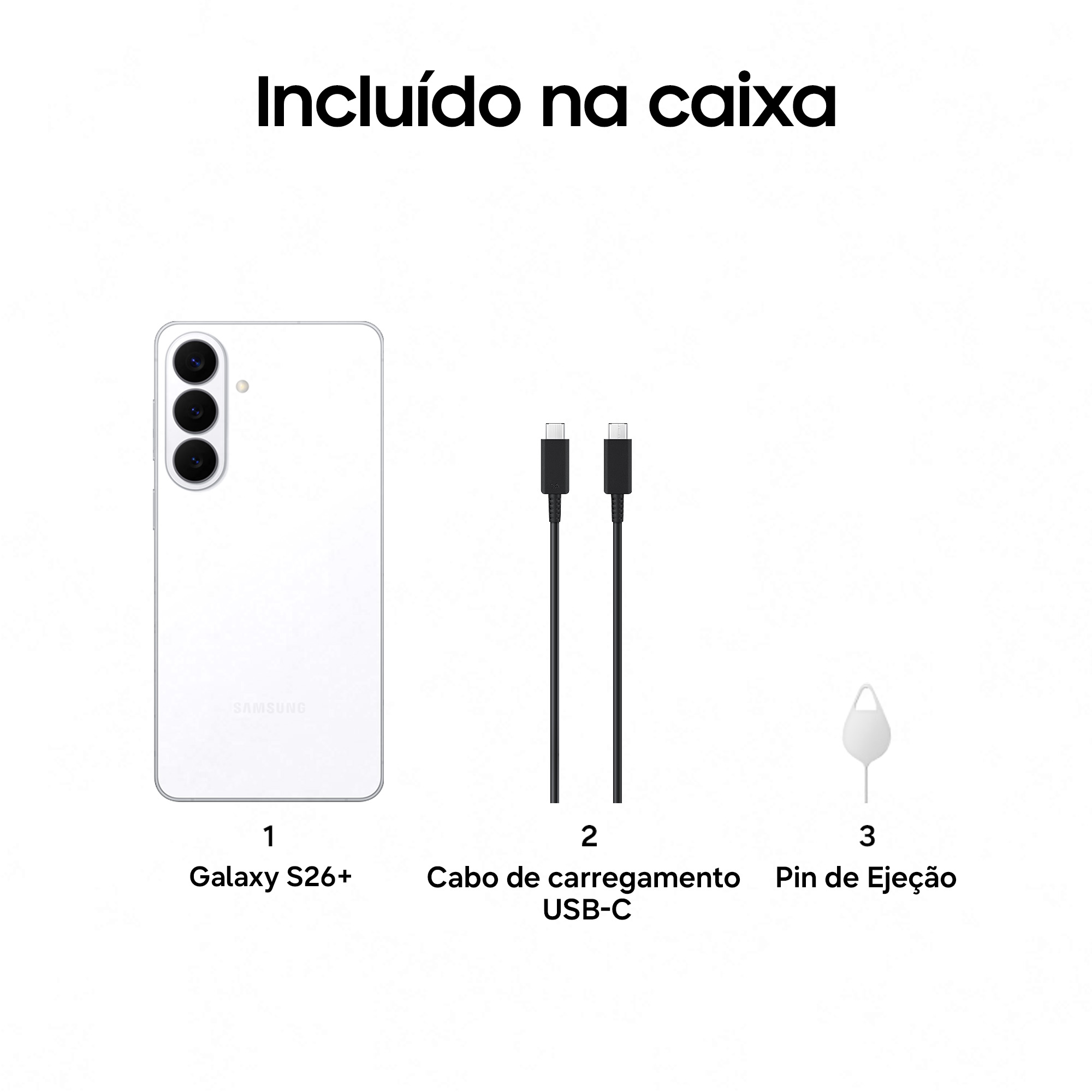 Samsung - Smartphone Samsung Galaxy S26+ 6.7" (12 / 256GB) 120Hz Branco