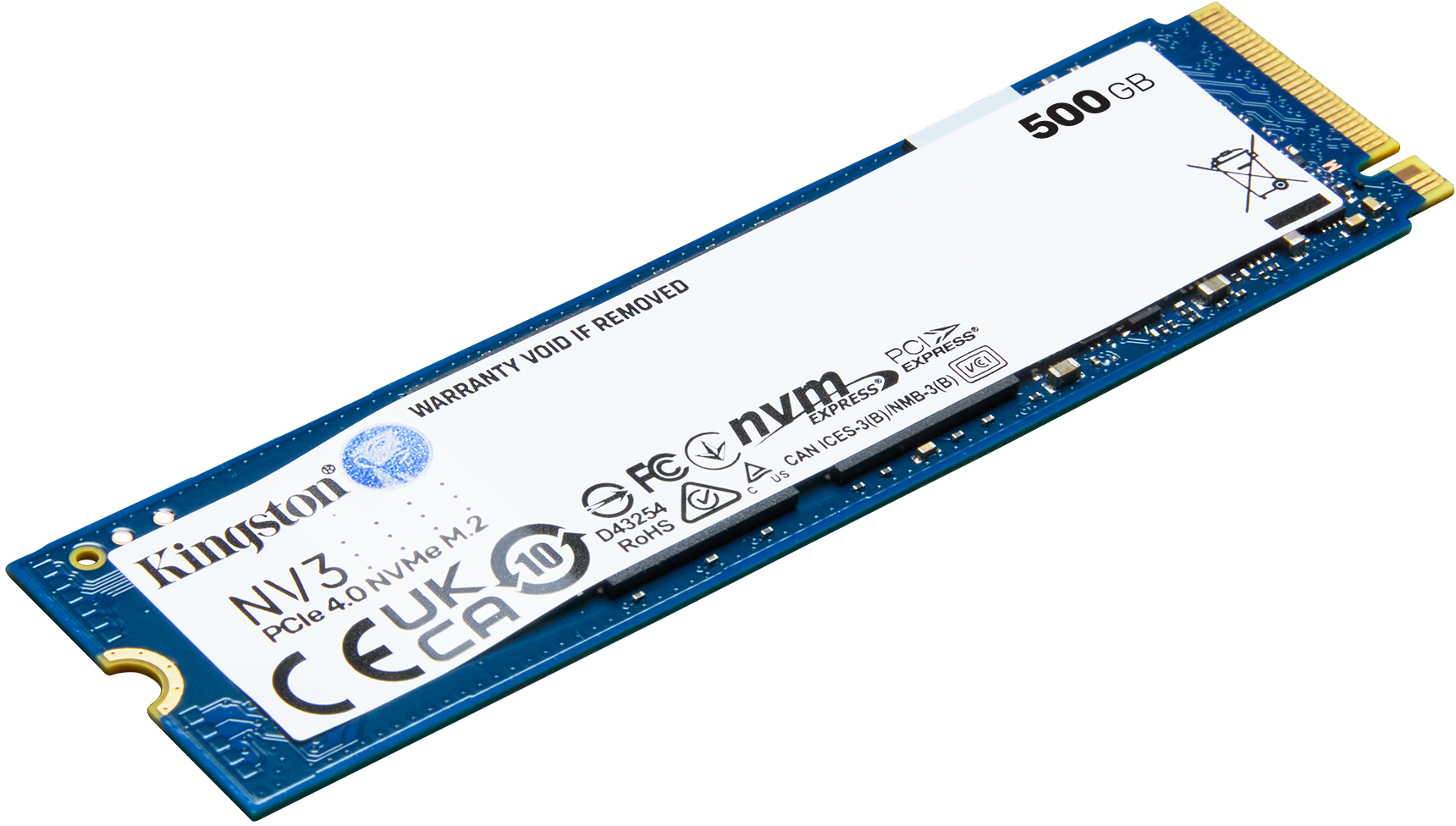 Picture of Picture of SSD Kingston NV3 500GB Gen4 M.2 NVMe 2280 (6000/2200MB/s)