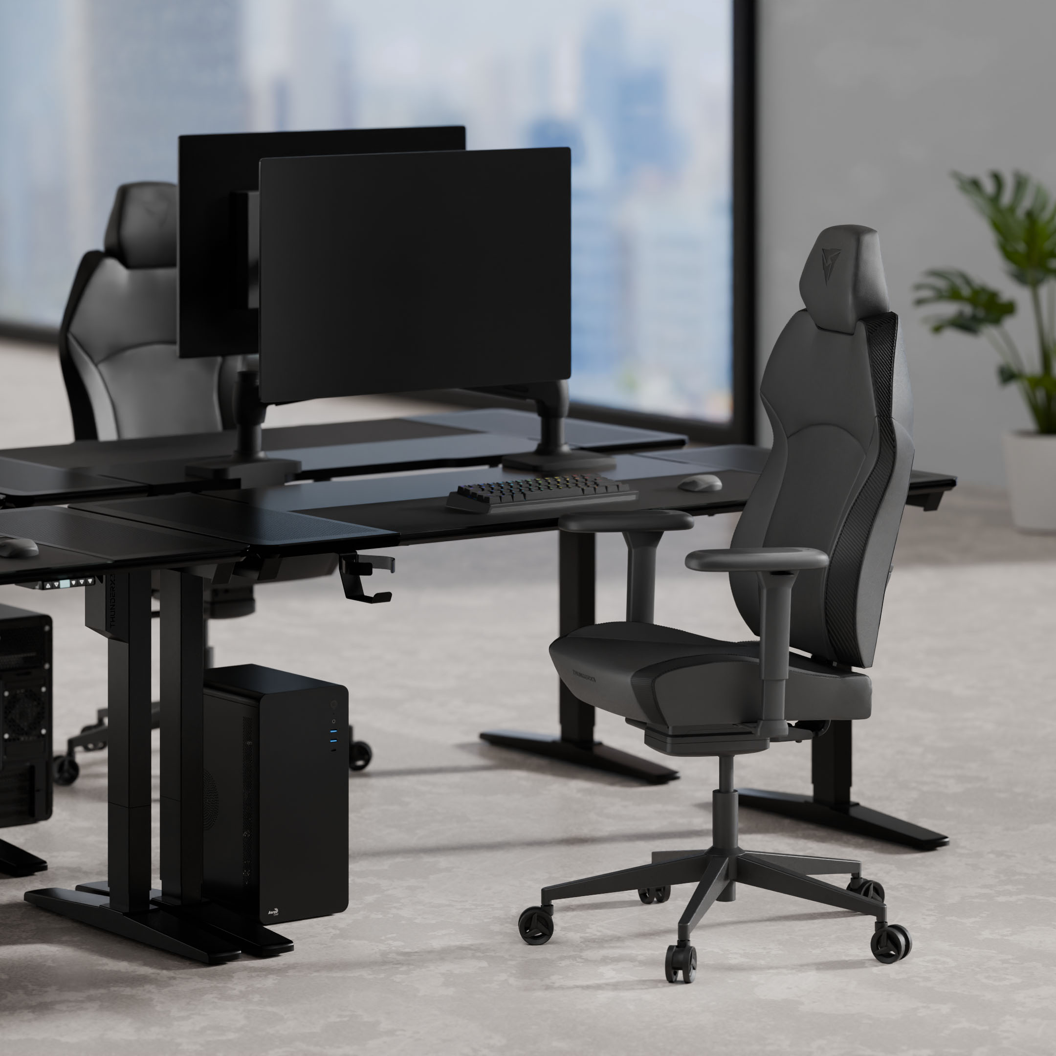 ThunderX3 - Cadeira Gaming Ergonomica ThunderX3 SOLO 360 - Modern Black