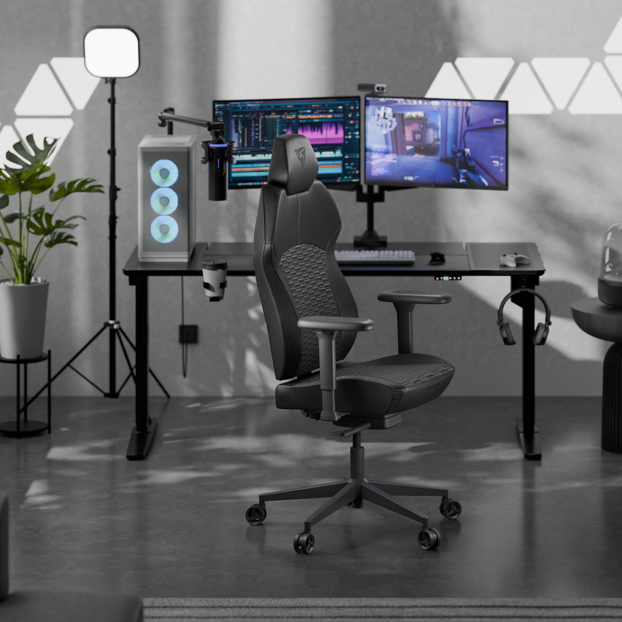 ThunderX3 - Cadeira Gaming Ergonomica ThunderX3 SOLO 360 - Racer Black