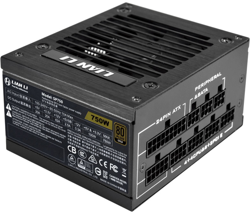 Lian Li - Fonte Lian Li SFX 750W 80+ Gold Preto