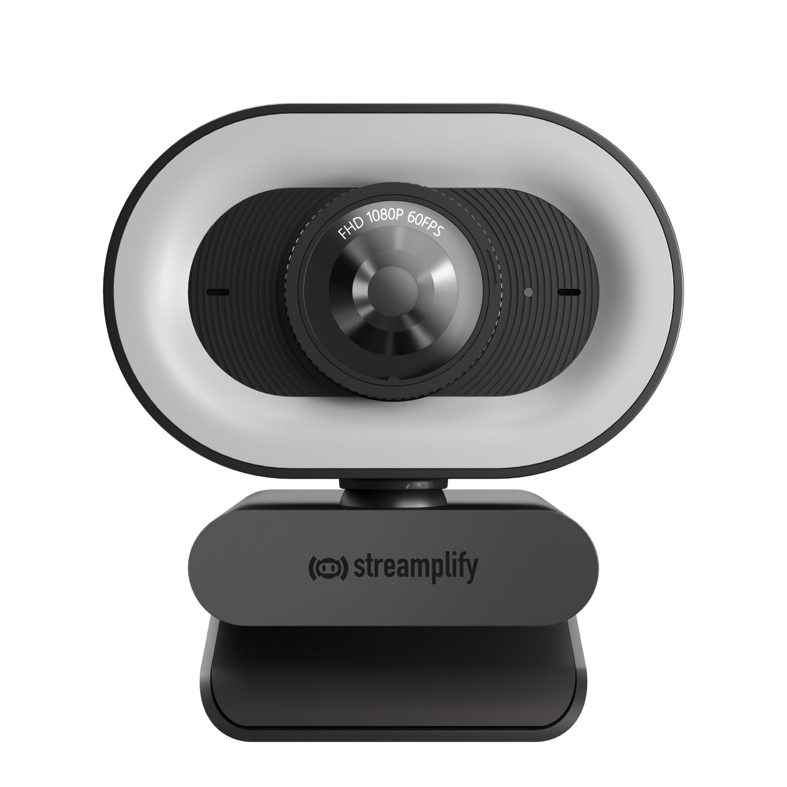 Streamplify - Webcam Streamplify CAM Plus FullHD 60fps with Ring Light - Preto