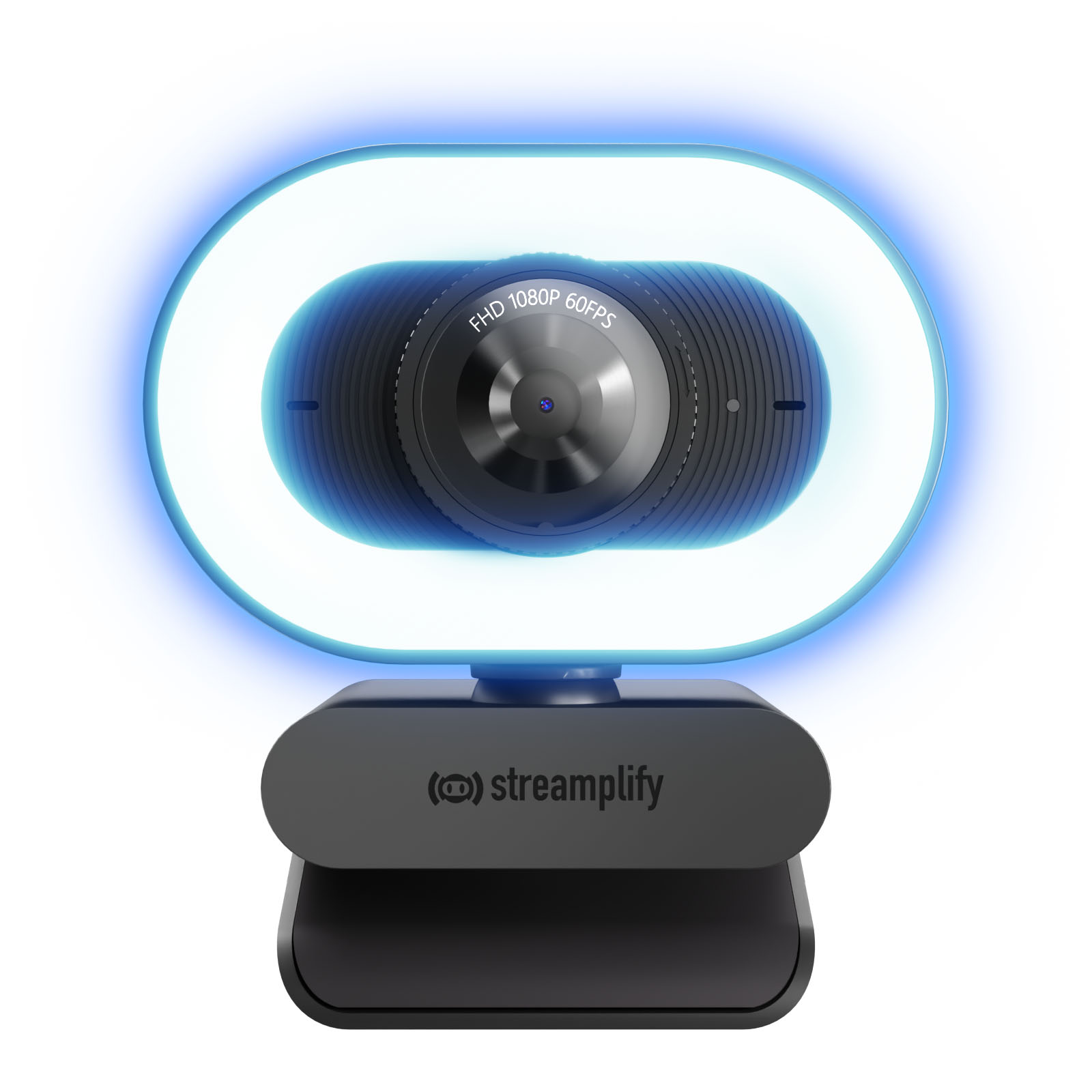 Streamplify - Webcam Streamplify CAM Plus FullHD 60fps with Ring Light - Preto