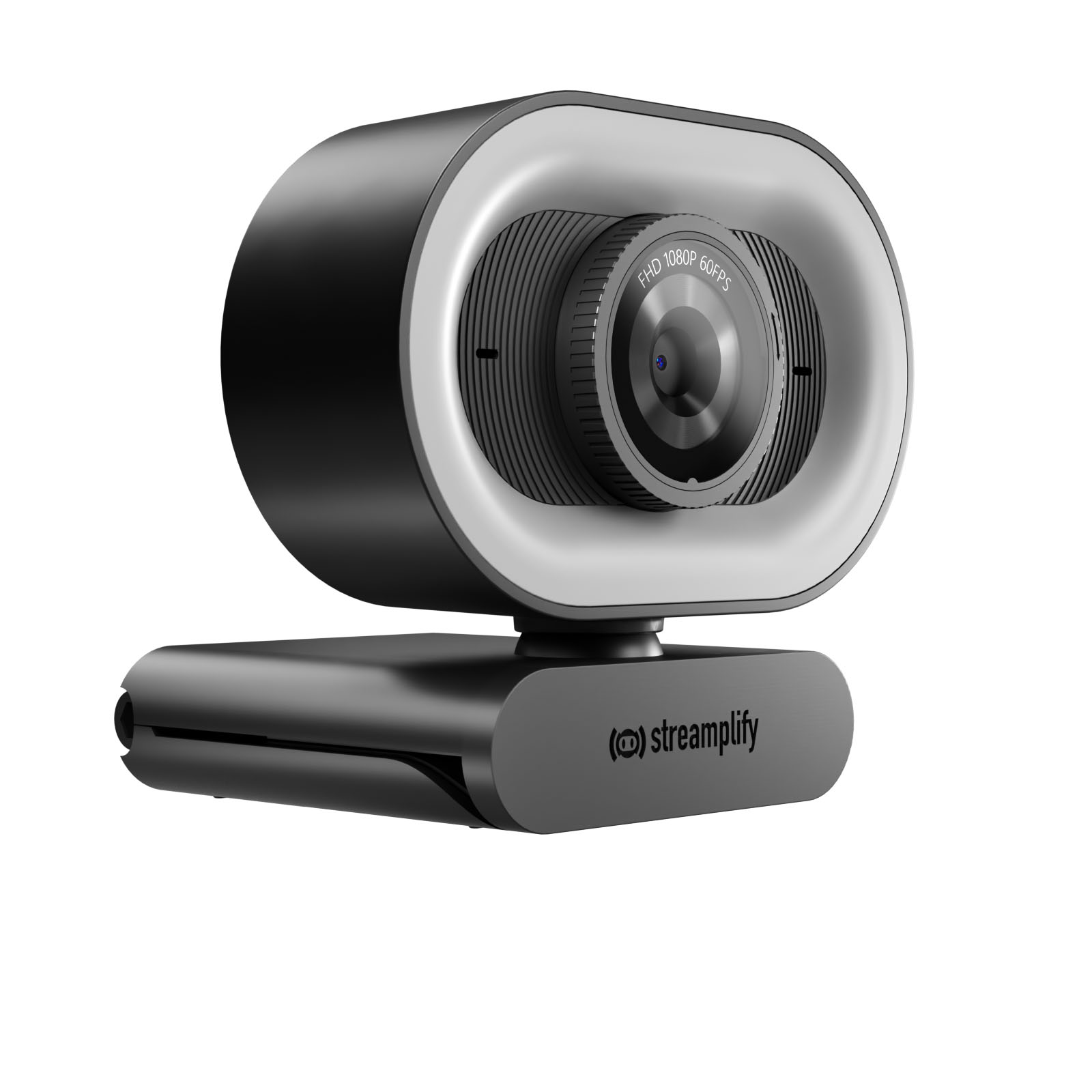 Streamplify - Webcam Streamplify CAM Plus FullHD 60fps with Ring Light - Preto