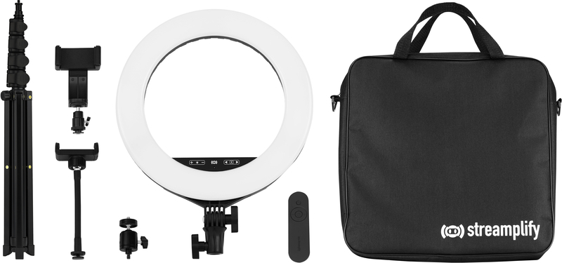 Streamplify - Ring Light Streamplify LIGHT 14 356cm 230V Inclui Cabo EU - Preto