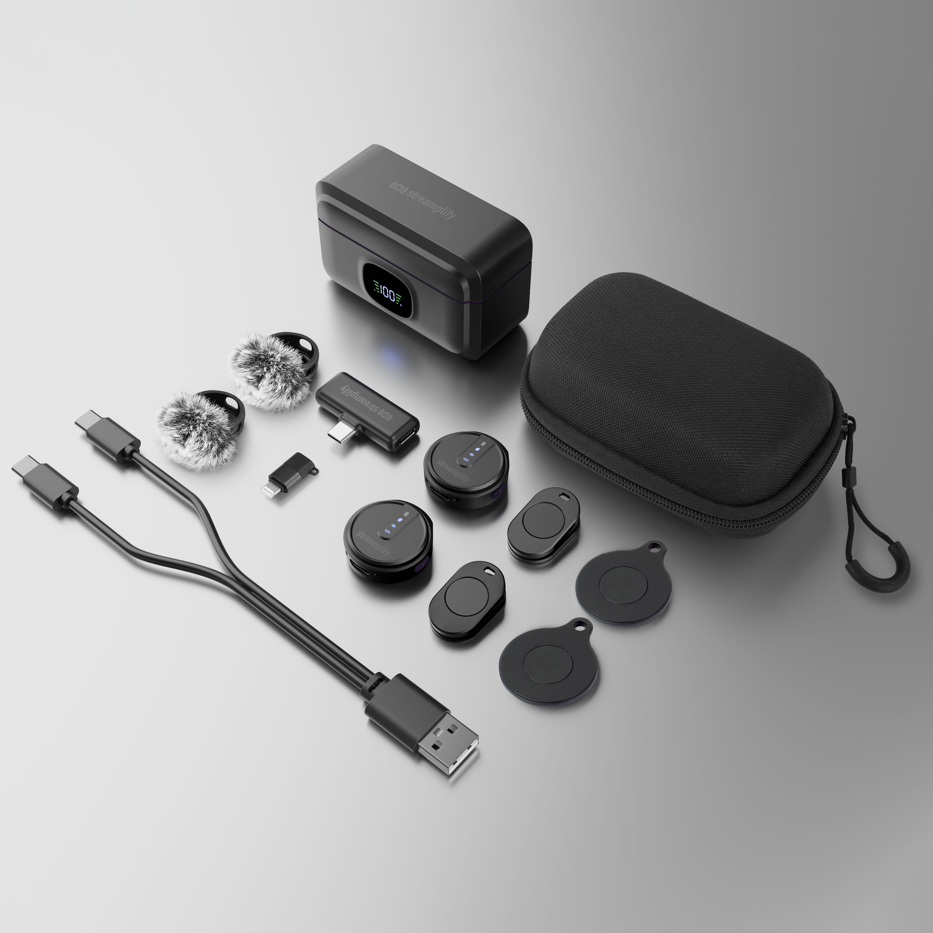 Streamplify - Microfone Streamplify MIC GO - Preto