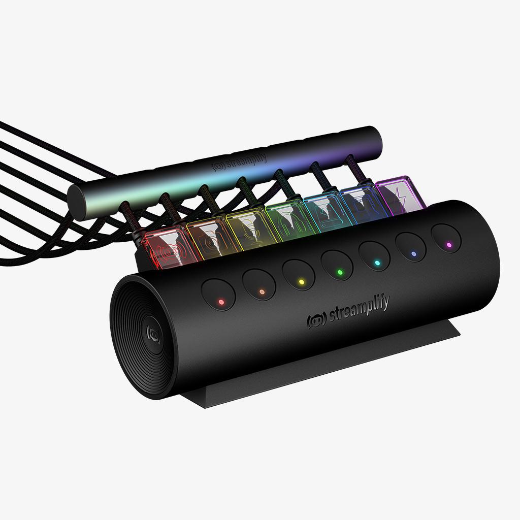 Streamplify - HUB Streamplify CTRL 7 Slot RGB 12V EU - Preto