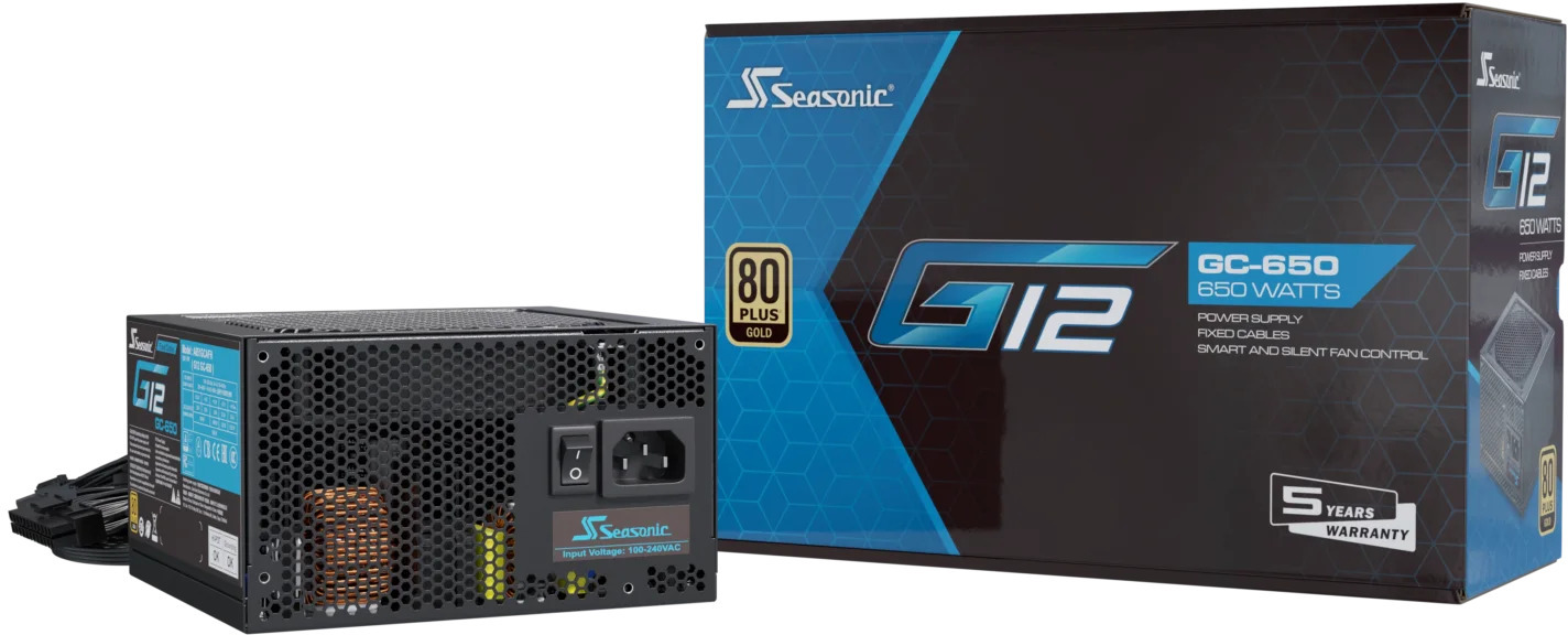 Picture of Picture of Fonte Seasonic G12 GC-650W 80+ Gold