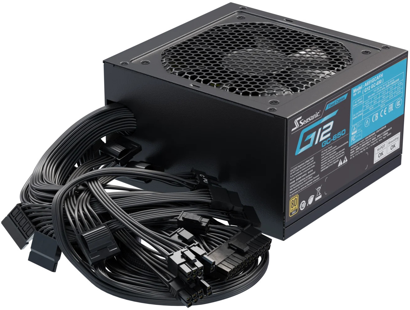 Picture of Picture of Fonte Seasonic G12 GC-650W 80+ Gold
