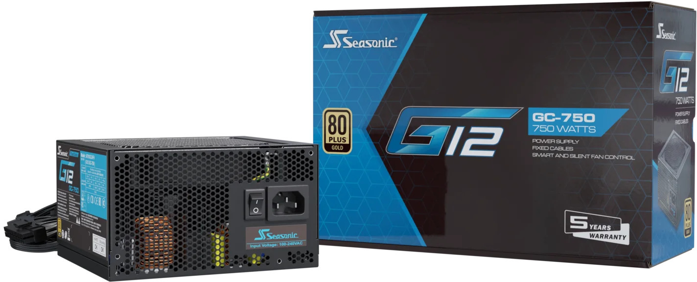 Picture of Picture of Fonte Seasonic G12 GC-750W 80+ Gold