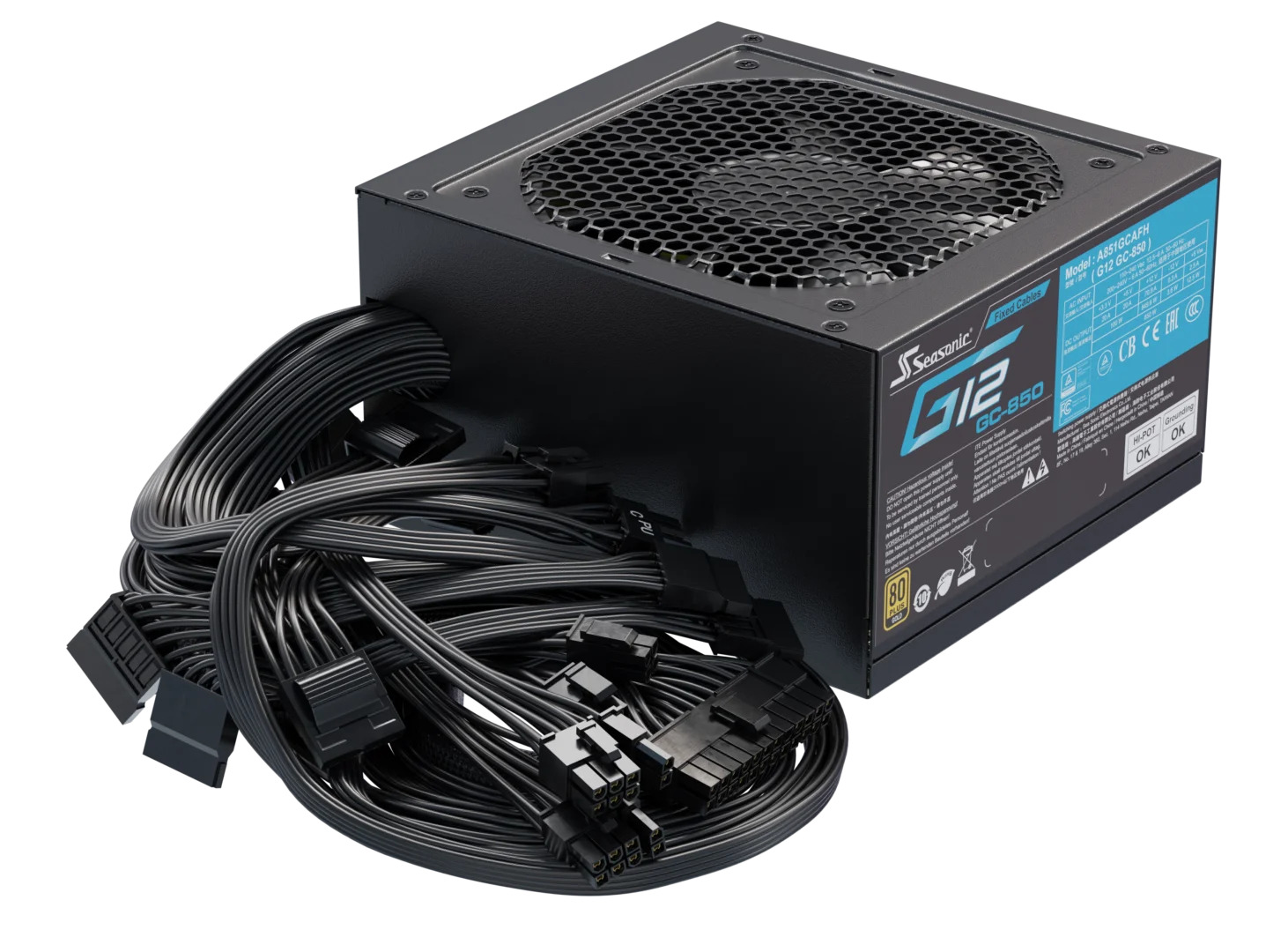 Picture of Picture of Fonte Seasonic G12 GC-850W 80+ Gold