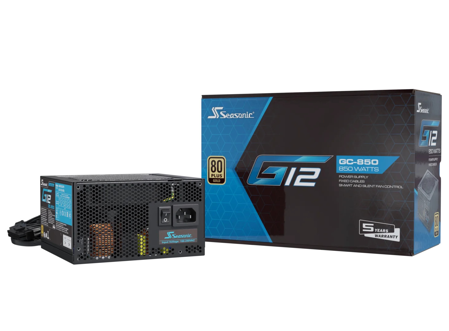 Picture of Picture of Fonte Seasonic G12 GC-850W 80+ Gold
