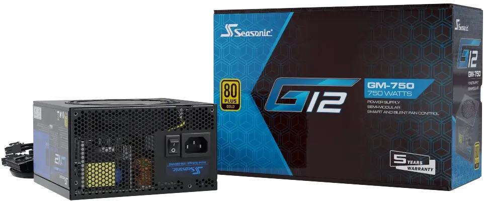 Seasonic - Fonte Seasonic G12 GM-750W 80+ Gold