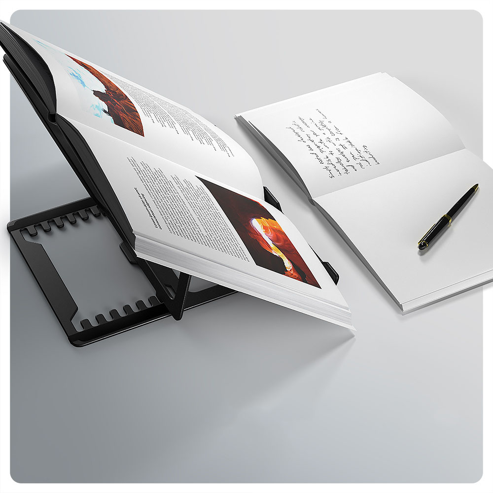 AXAGON - Suporte Elevatório AXAGON STND-LAB  para Portáteis Regulável Aluminio Preto