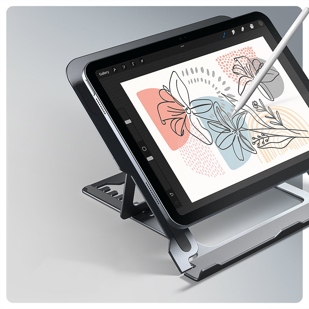 AXAGON - Suporte Elevatório AXAGON STND-LAG  para Portáteis Regulável Aluminio