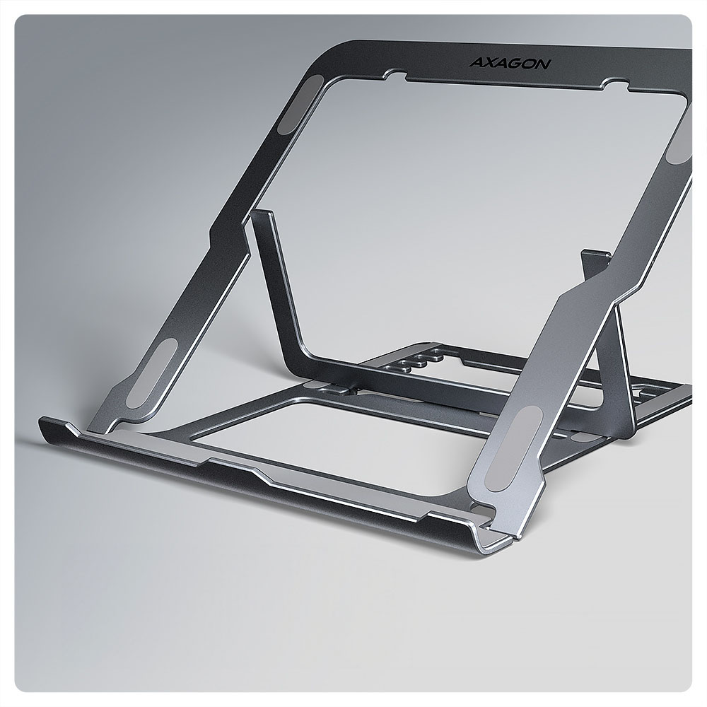 AXAGON - Suporte Elevatório AXAGON STND-LAG  para Portáteis Regulável Aluminio