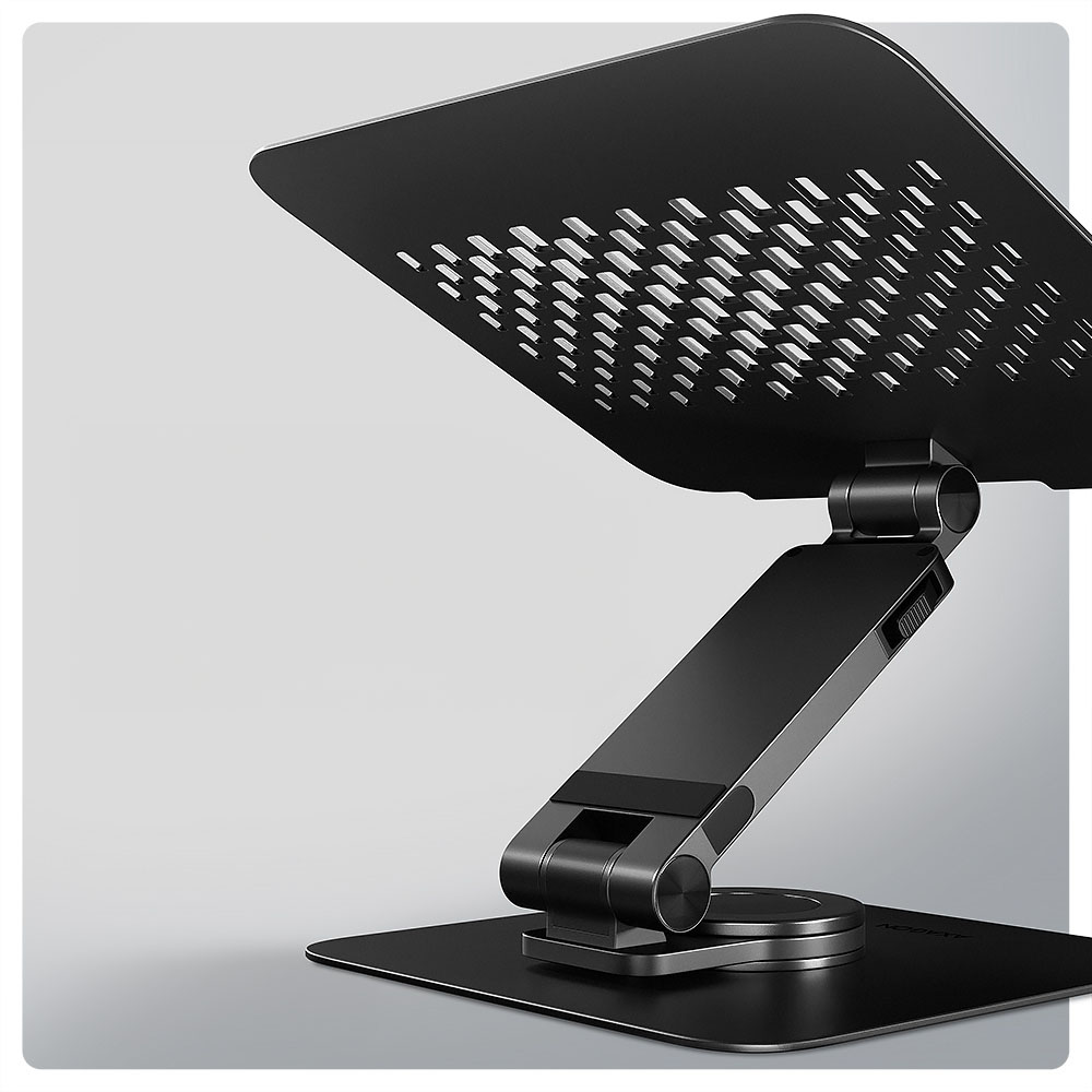 AXAGON - Suporte Elevatório Rotativo AXAGON STND-LRB  para Portáteis Regulável Aluminio Preto