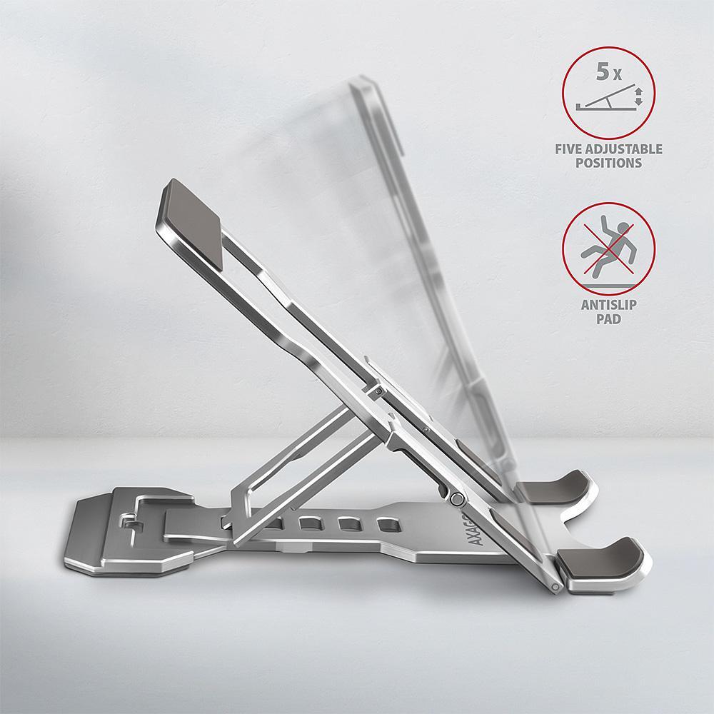 Picture of Picture of Suporte de Mesa AXAGON STND-M Ajustável para Smartphone/Tablet Prateado