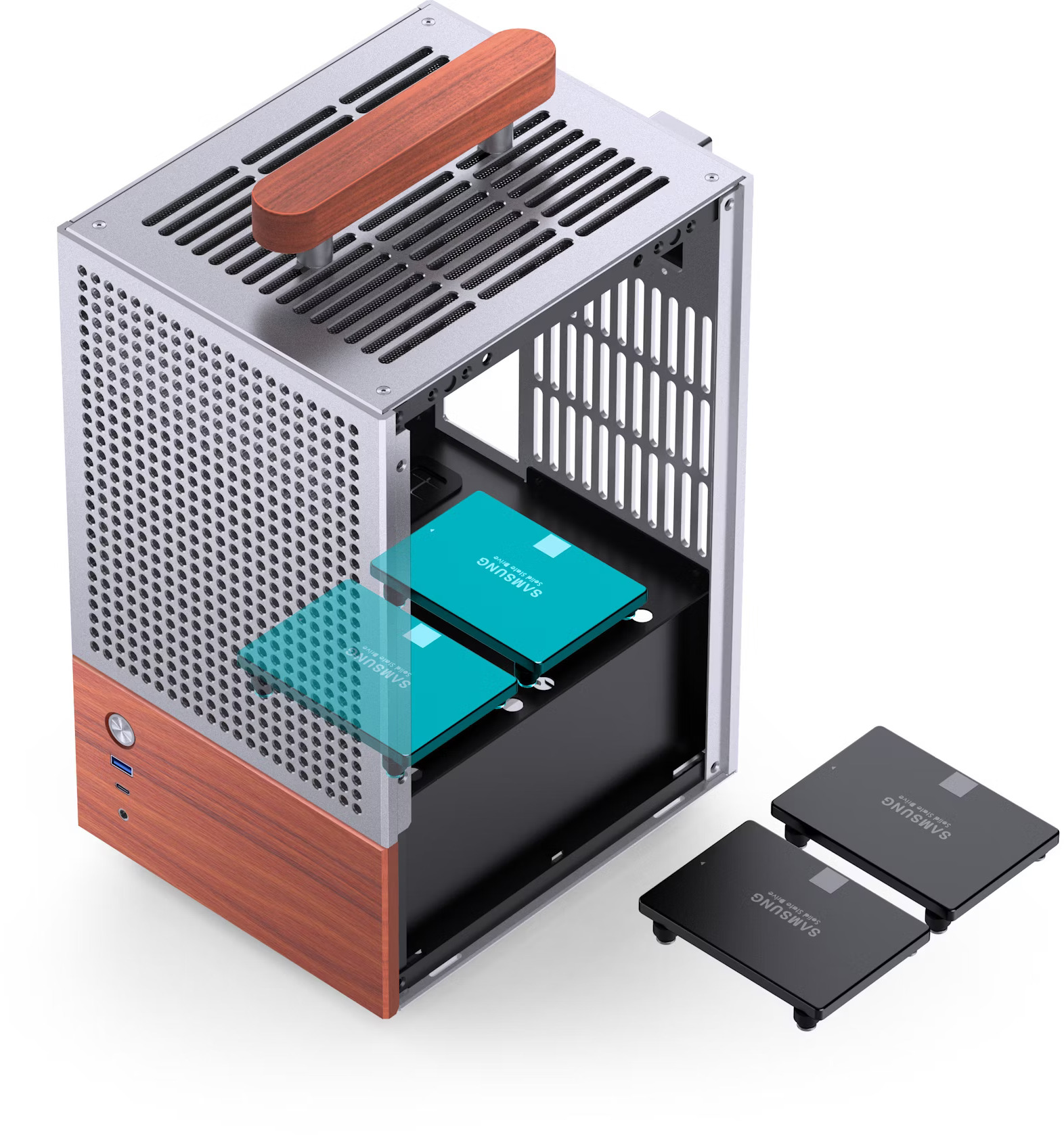 Jonsbo - Caixa Mini-ITX Jonsbo T6 Cinzenta